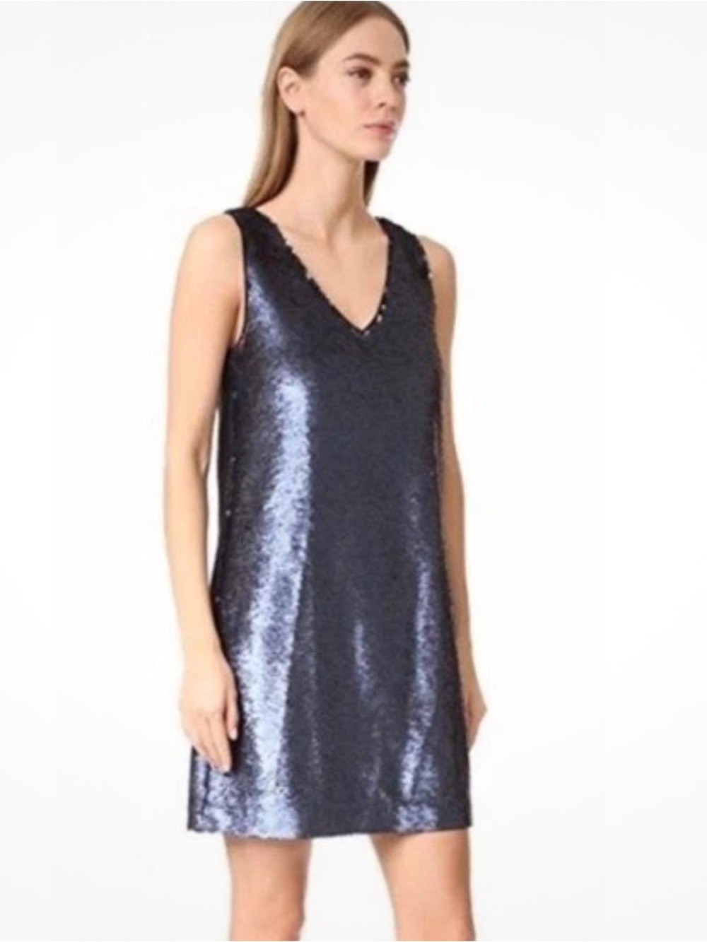Rebecca Minkoff Navy Sequin Mini Dress